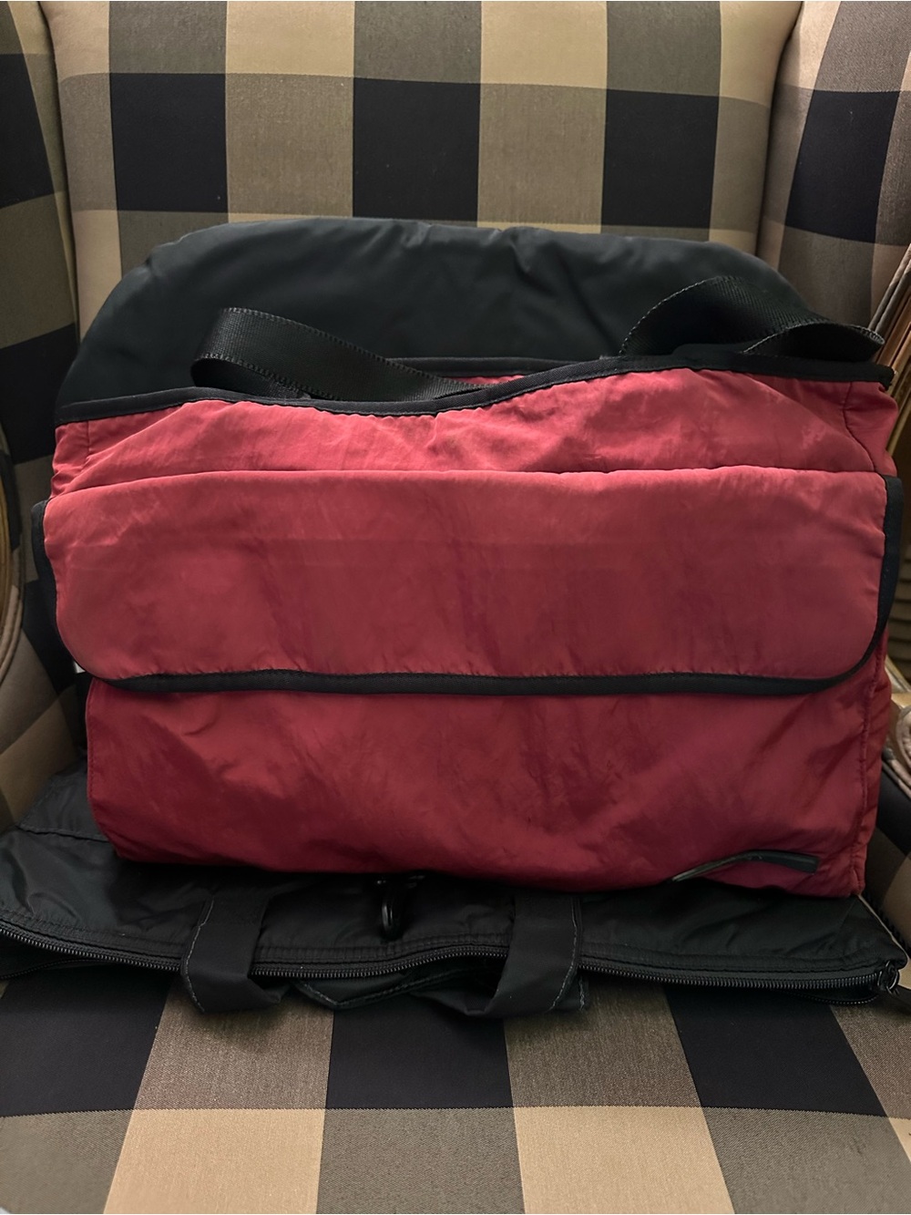 DKNY Red Messenger Bag